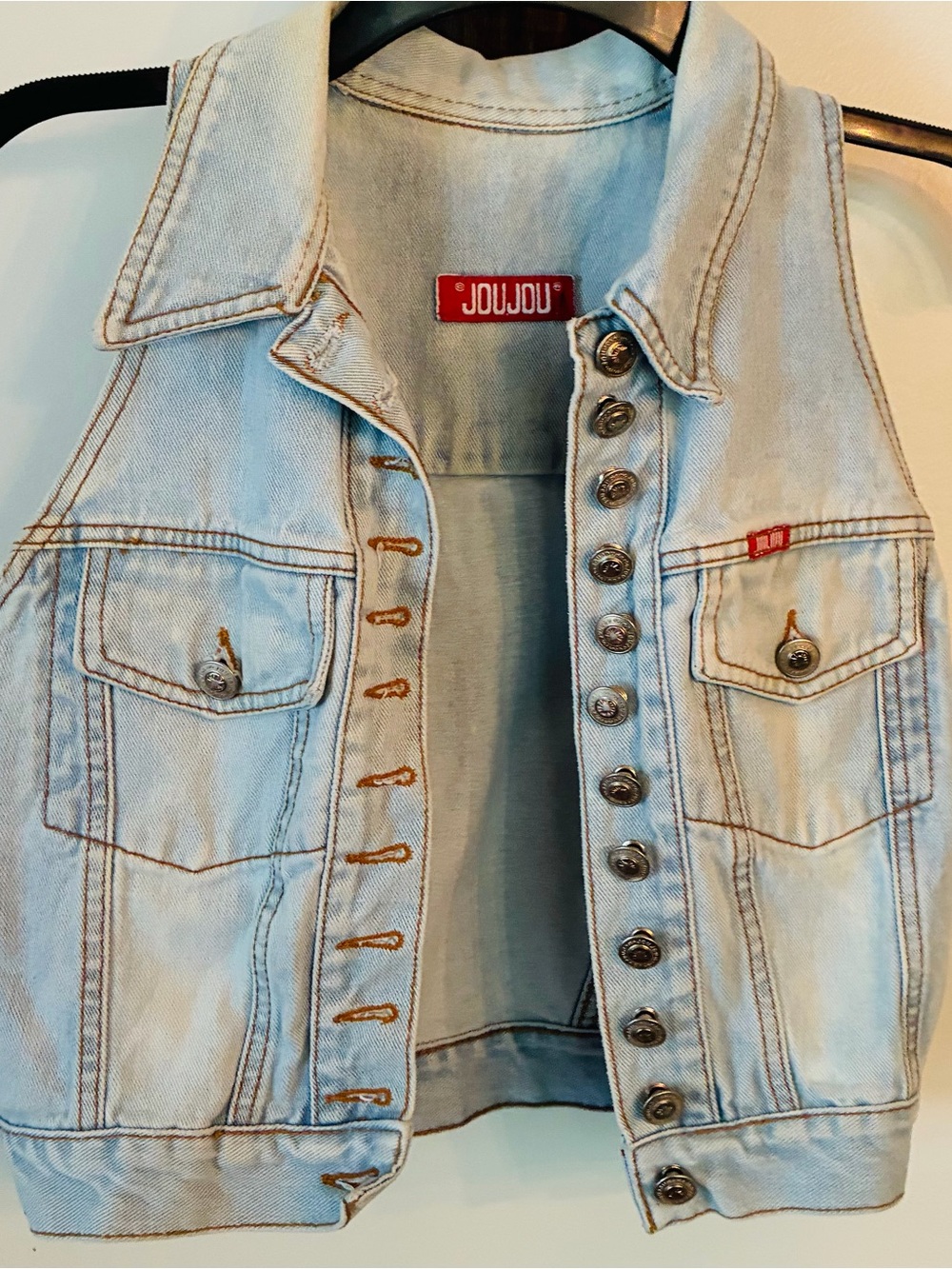 Vintage 80's-90's Jou Jou Jean vest/top.